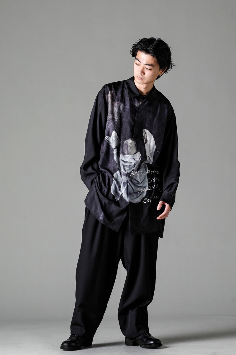 Fly Front Stand Blouse