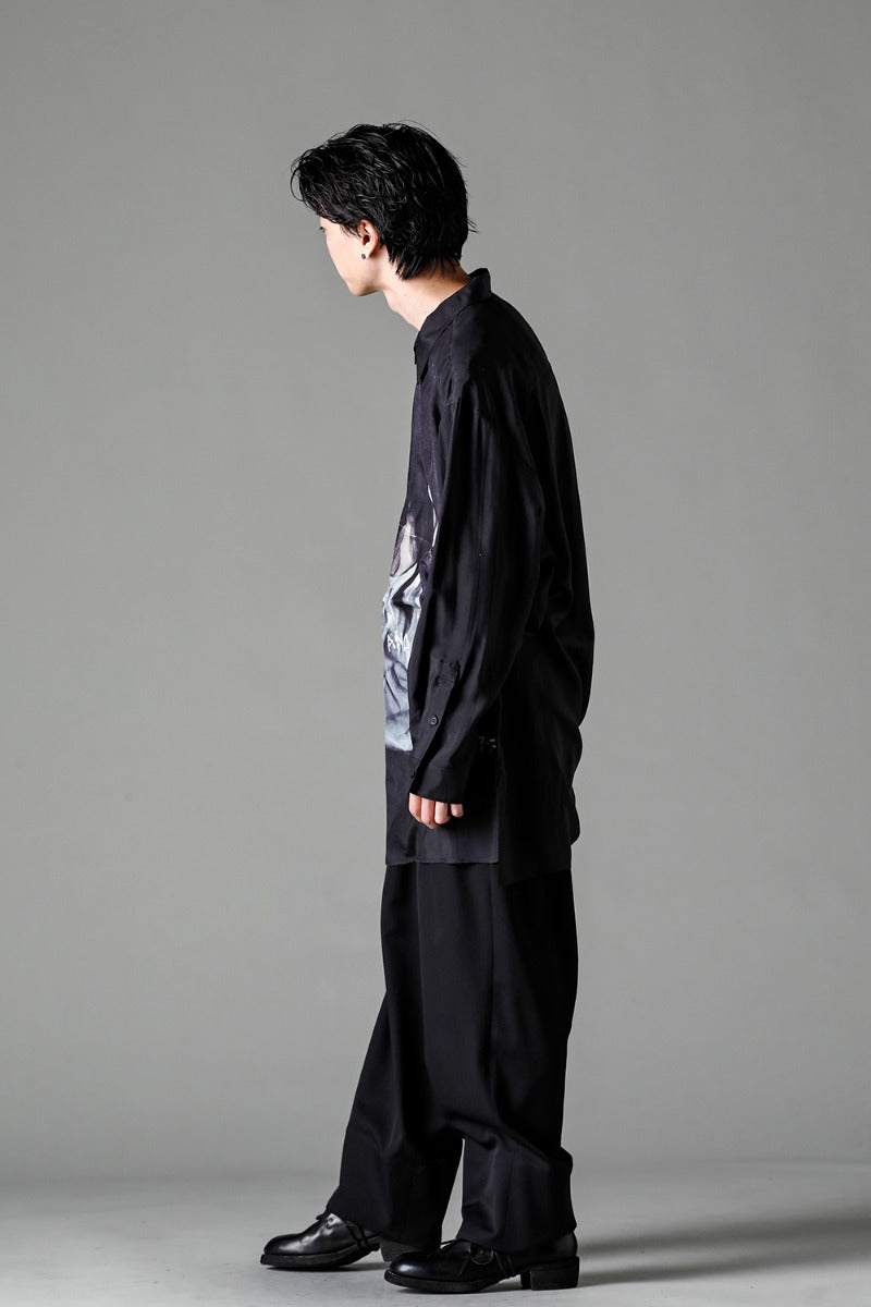 Fly Front Stand Blouse