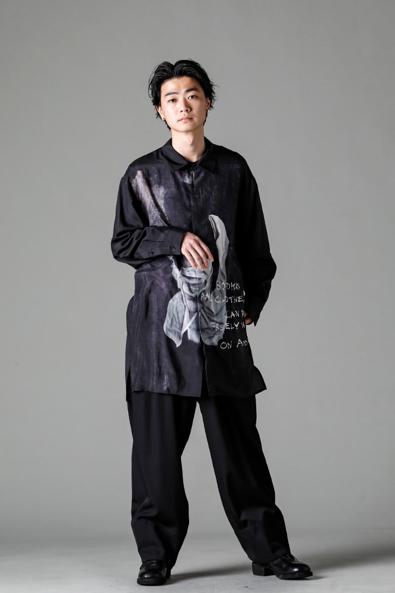 Fly Front Stand Blouse