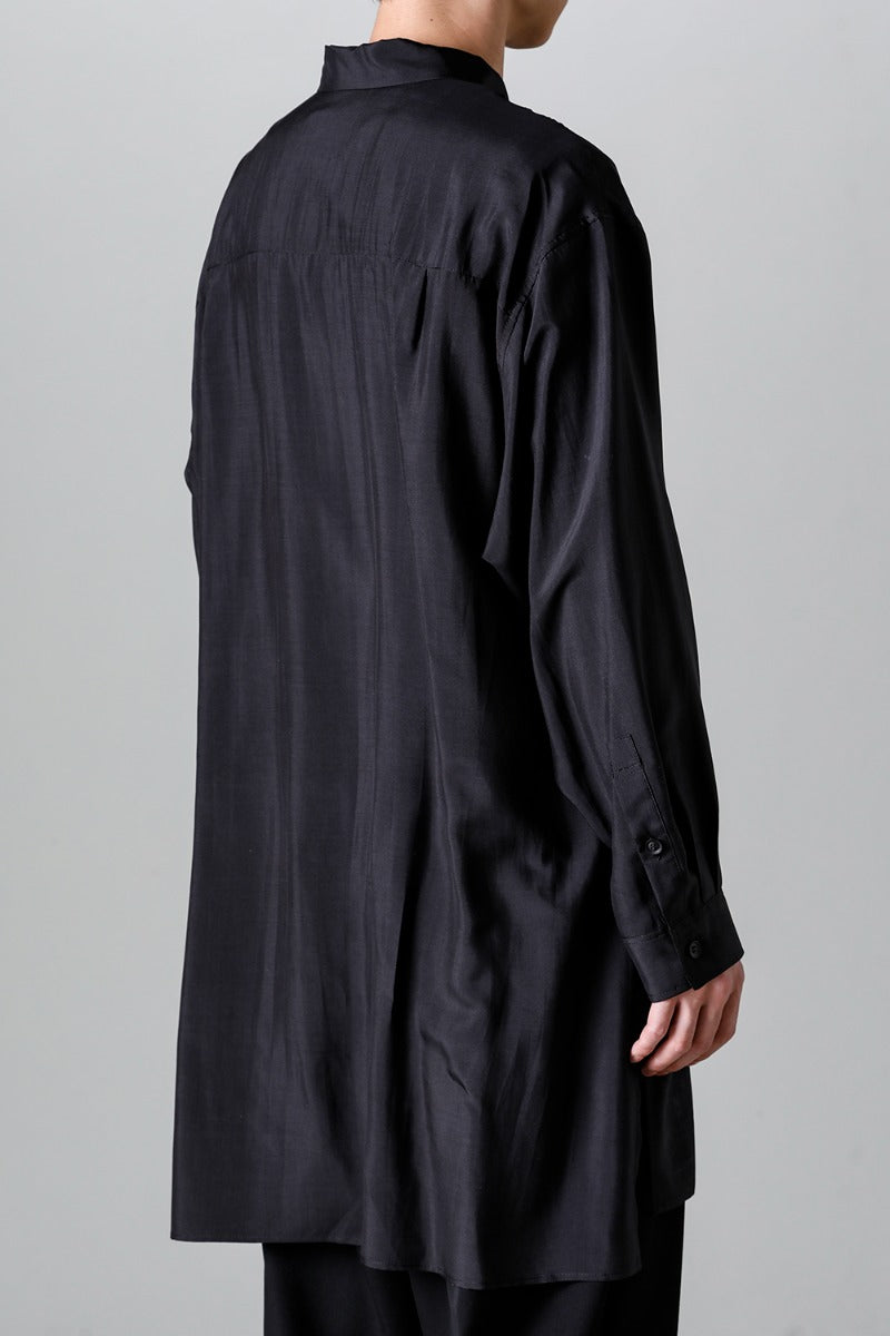 Fly Front Stand Blouse