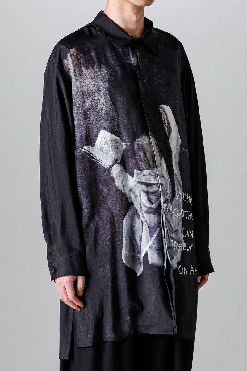 Fly Front Stand Blouse