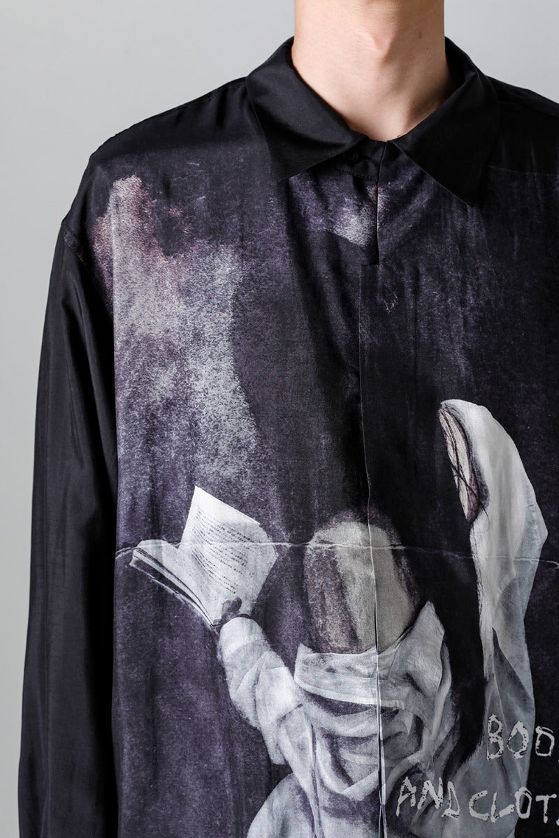 Fly Front Stand Blouse