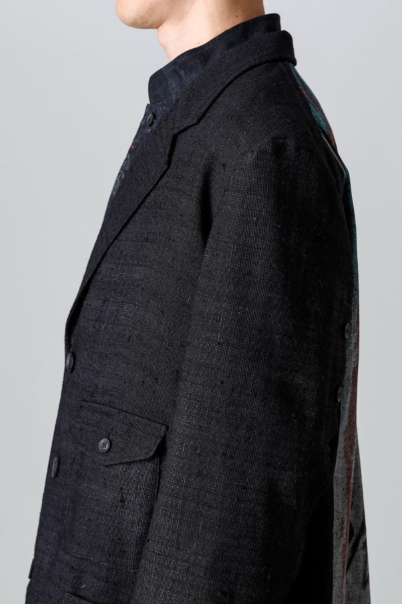 Denim Print + Seperate Fabric Jacket