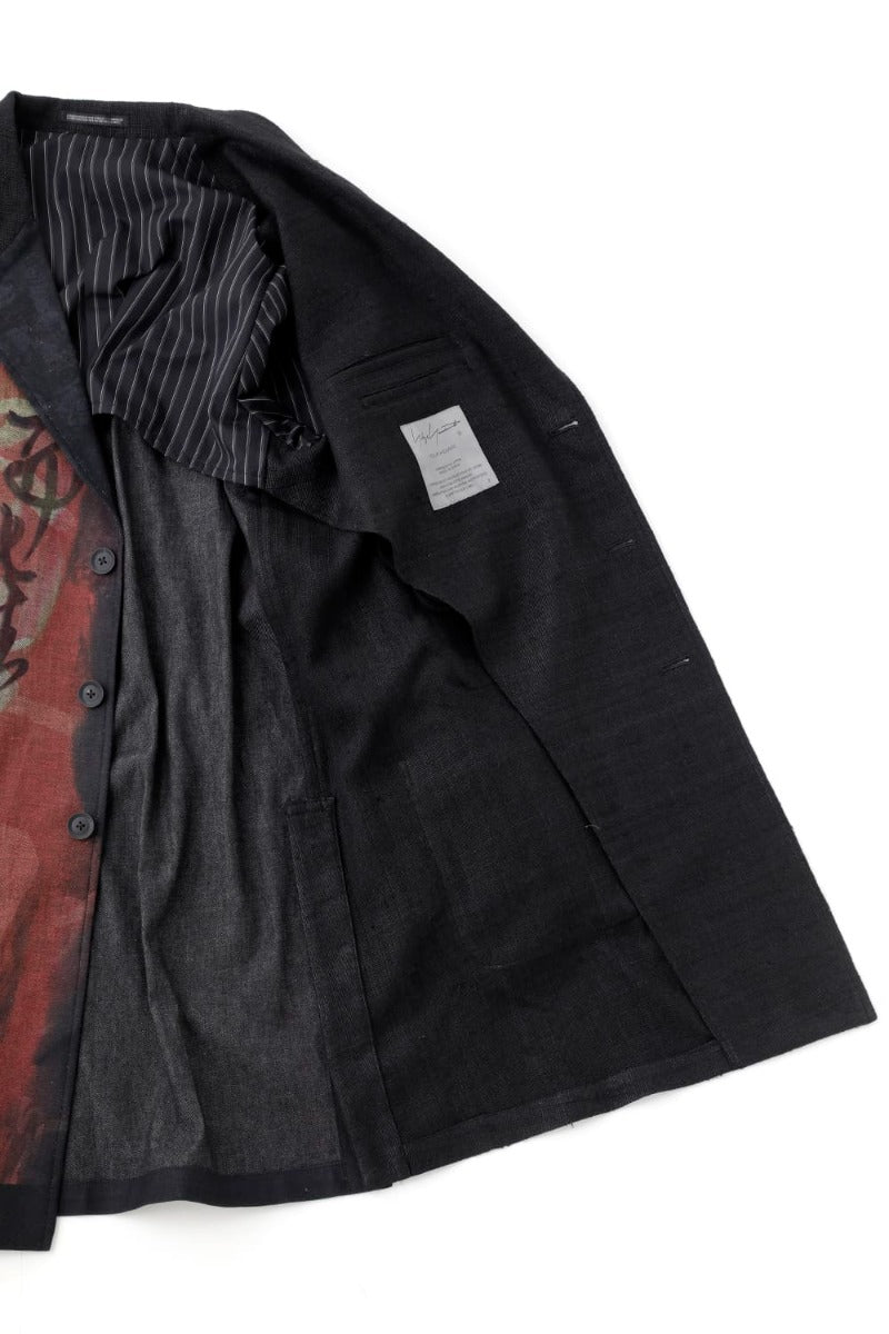 Denim Print + Seperate Fabric Jacket