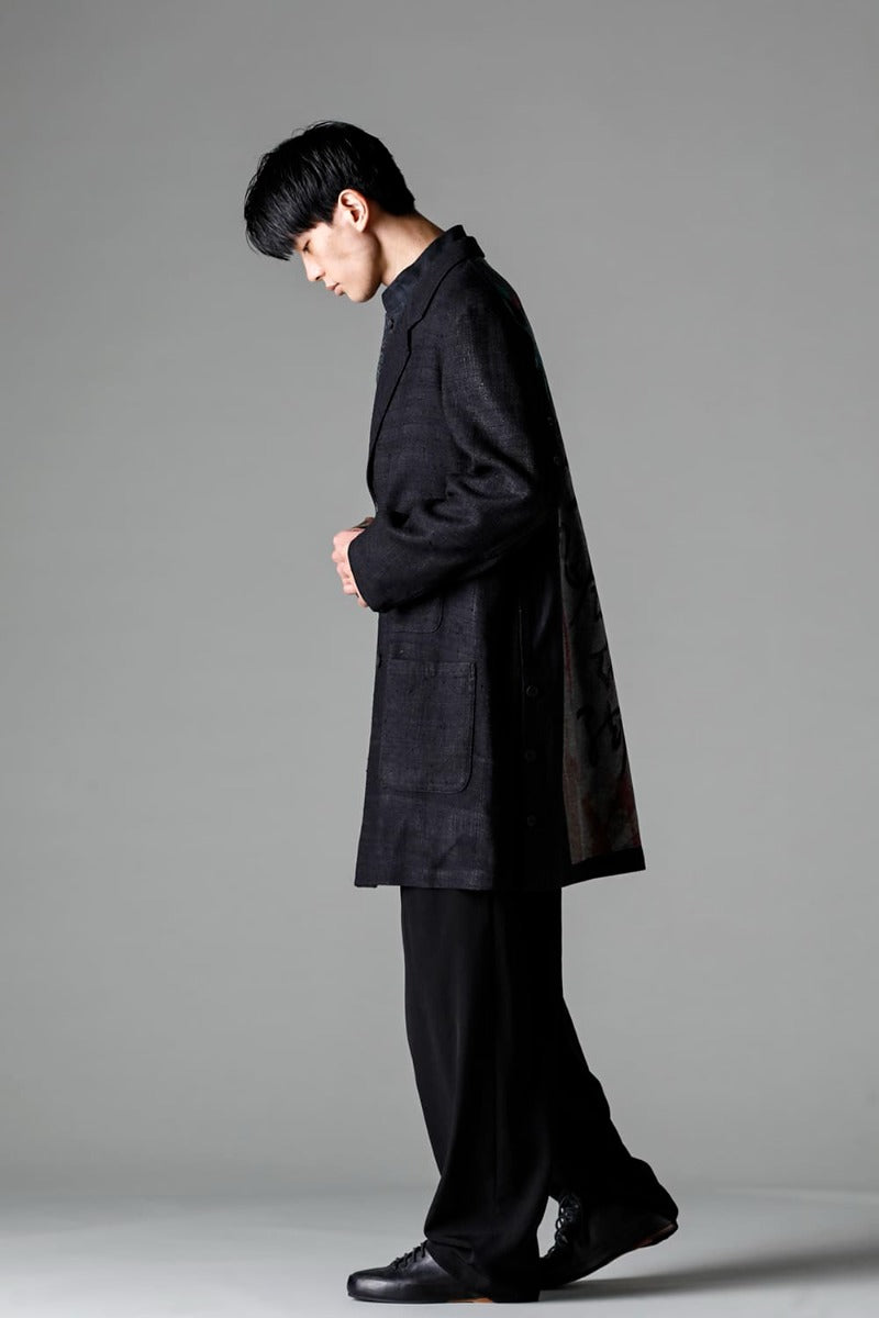 Denim Print + Seperate Fabric Jacket