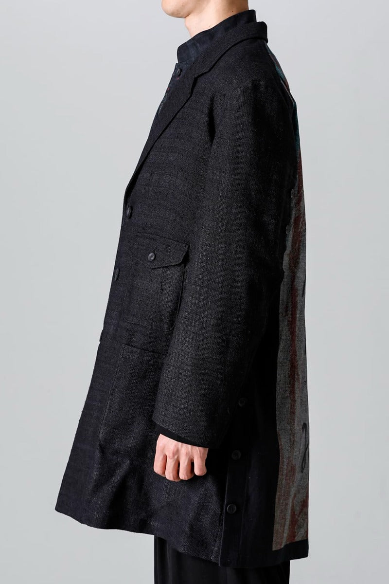 Denim Print + Seperate Fabric Jacket