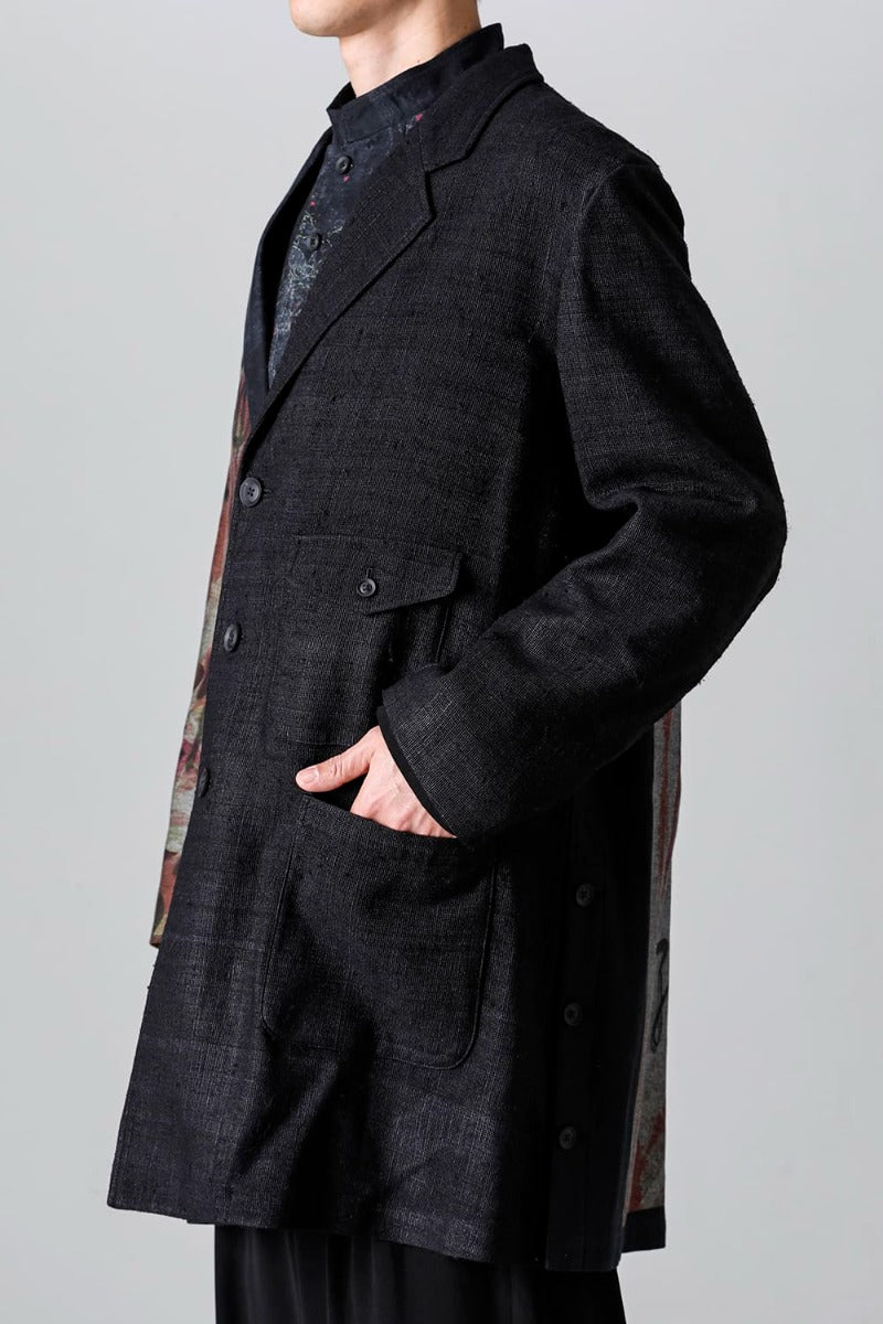 Denim Print + Seperate Fabric Jacket