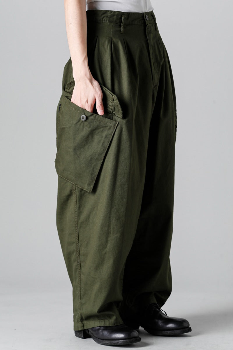 12 Tuck Work Pants  Khaki