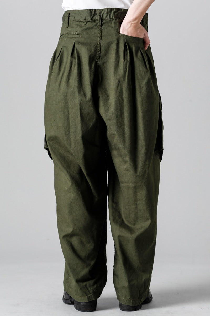 12 Tuck Work Pants  Khaki