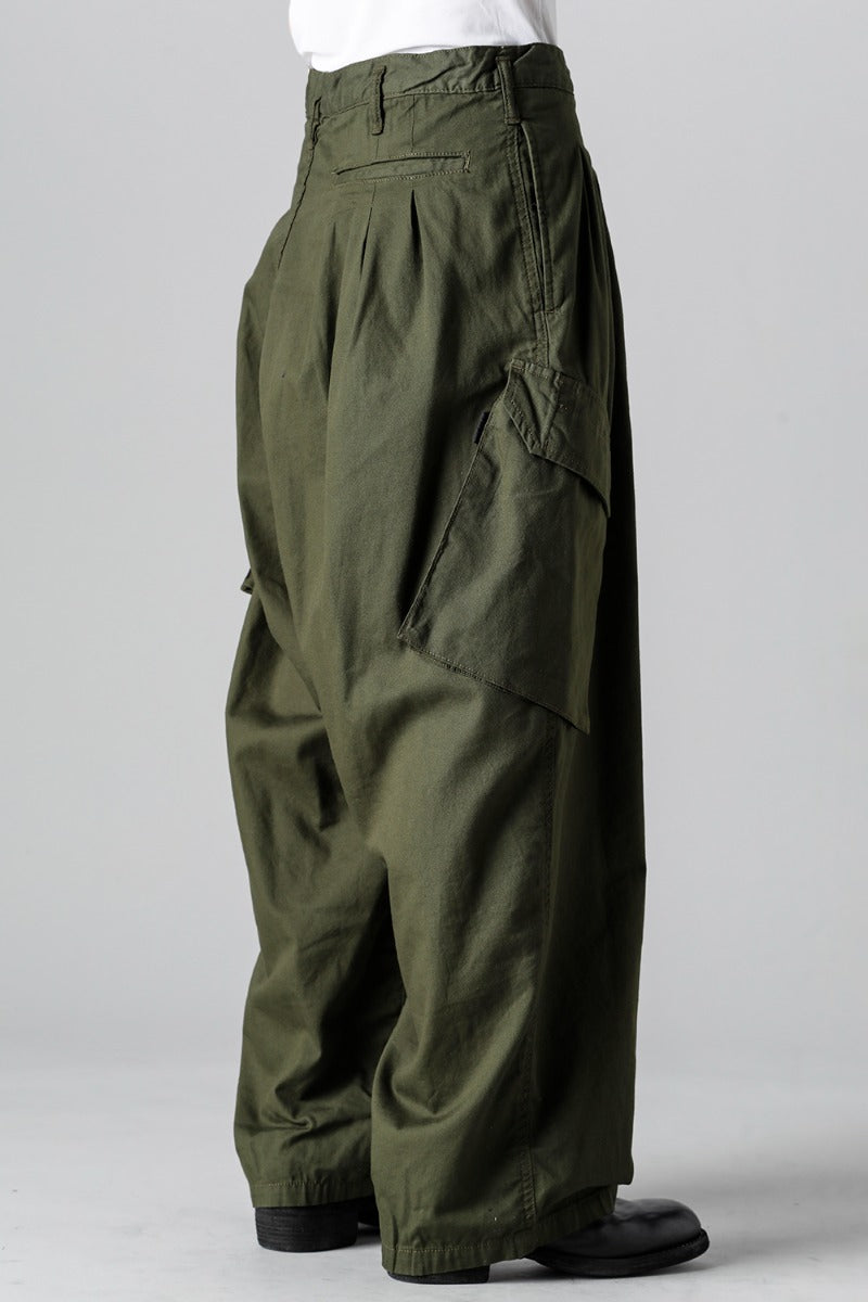 12 Tuck Work Pants  Khaki