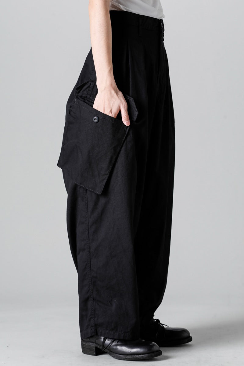 12 Tuck Work Pants  Black