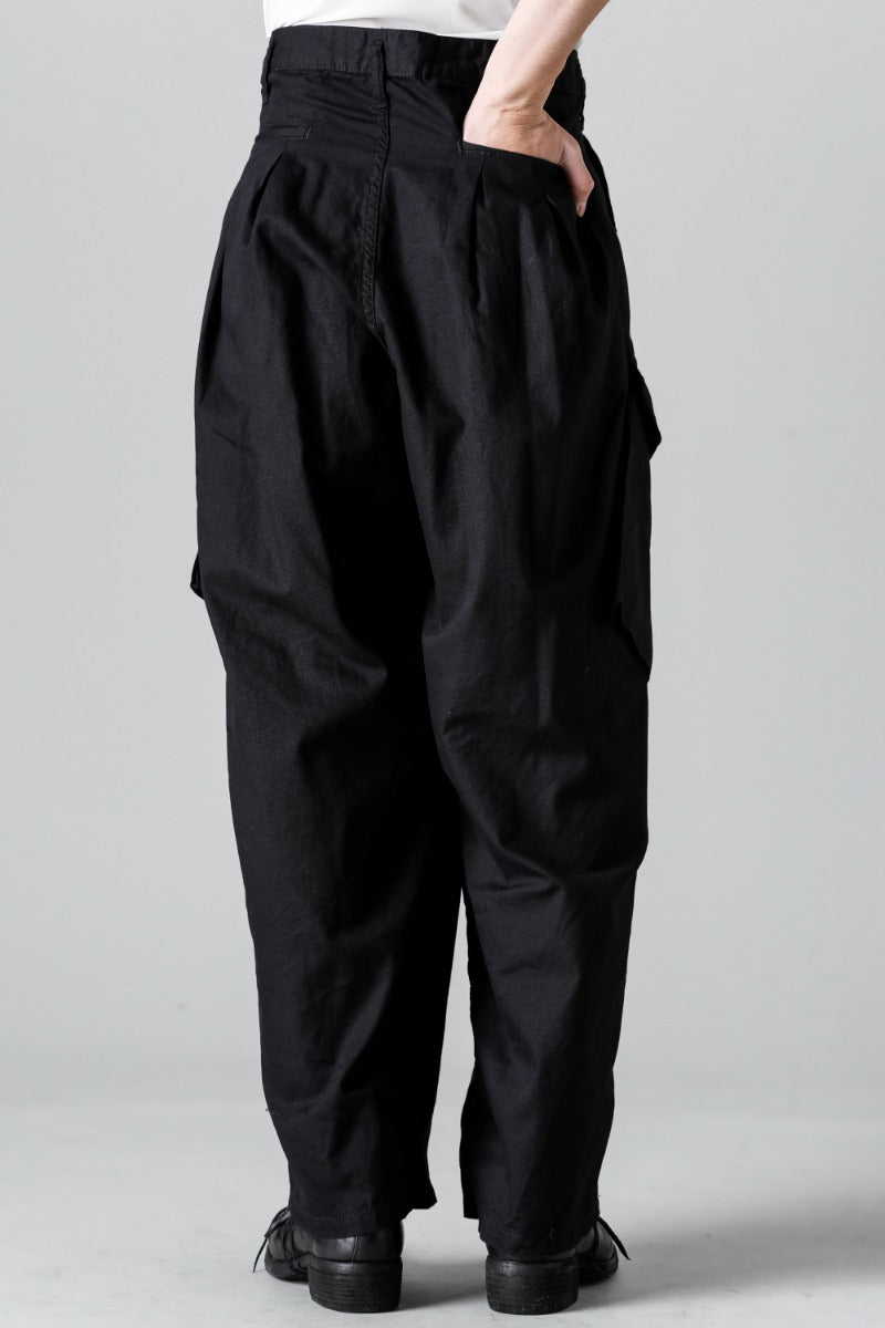 12 Tuck Work Pants  Black