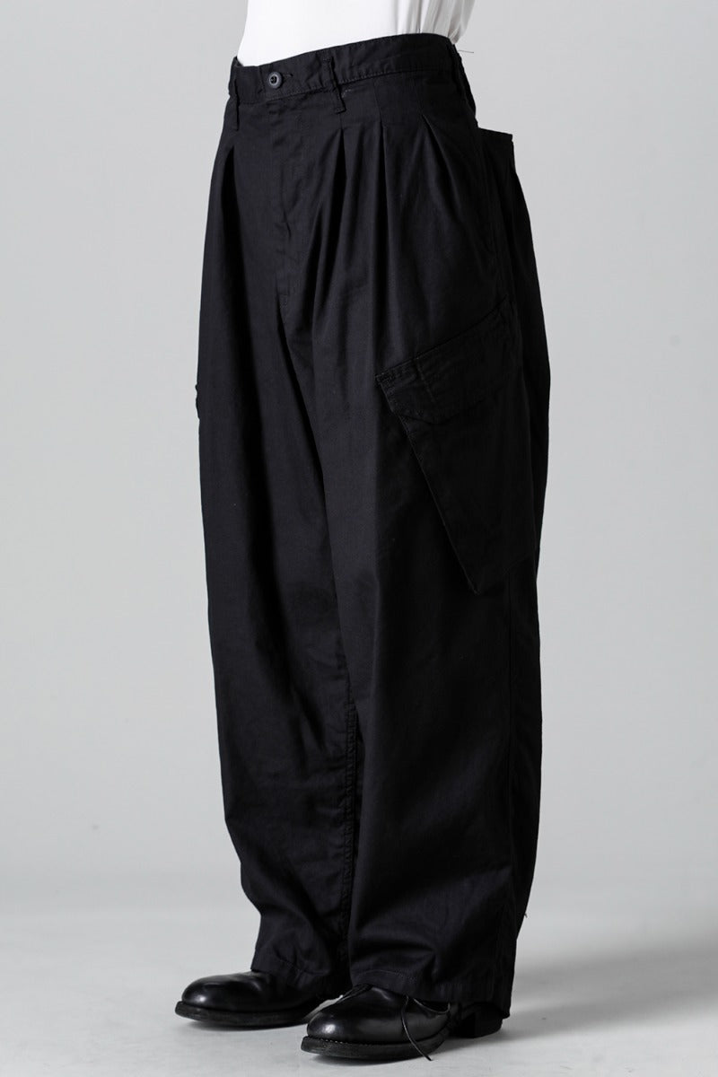 12 Tuck Work Pants  Black