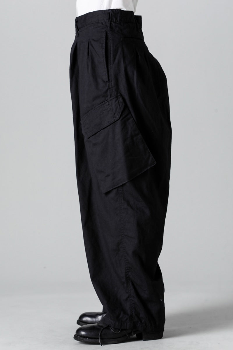 12 Tuck Work Pants  Black