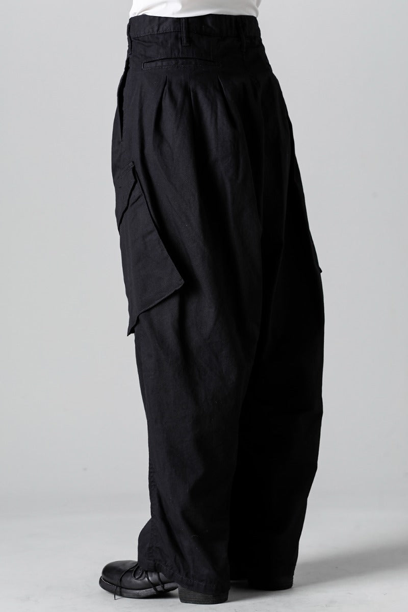 12 Tuck Work Pants  Black