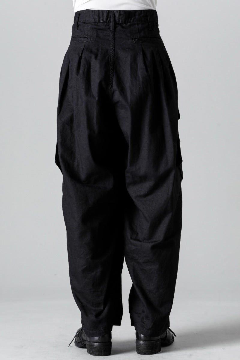 12 Tuck Work Pants  Black