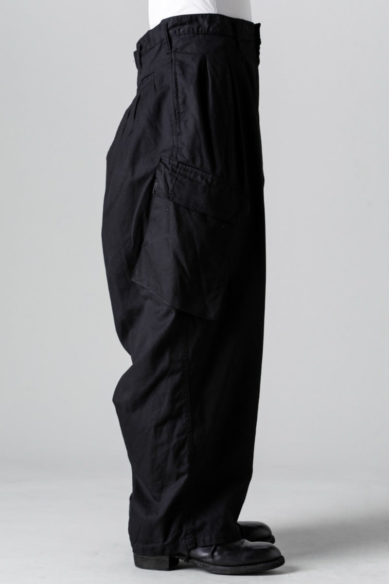 12 Tuck Work Pants  Black