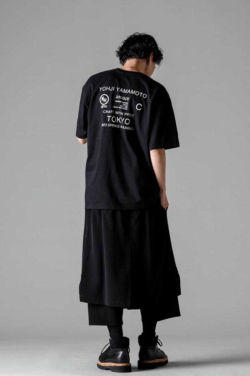 Crewneck Sleeve T-Shirts Black