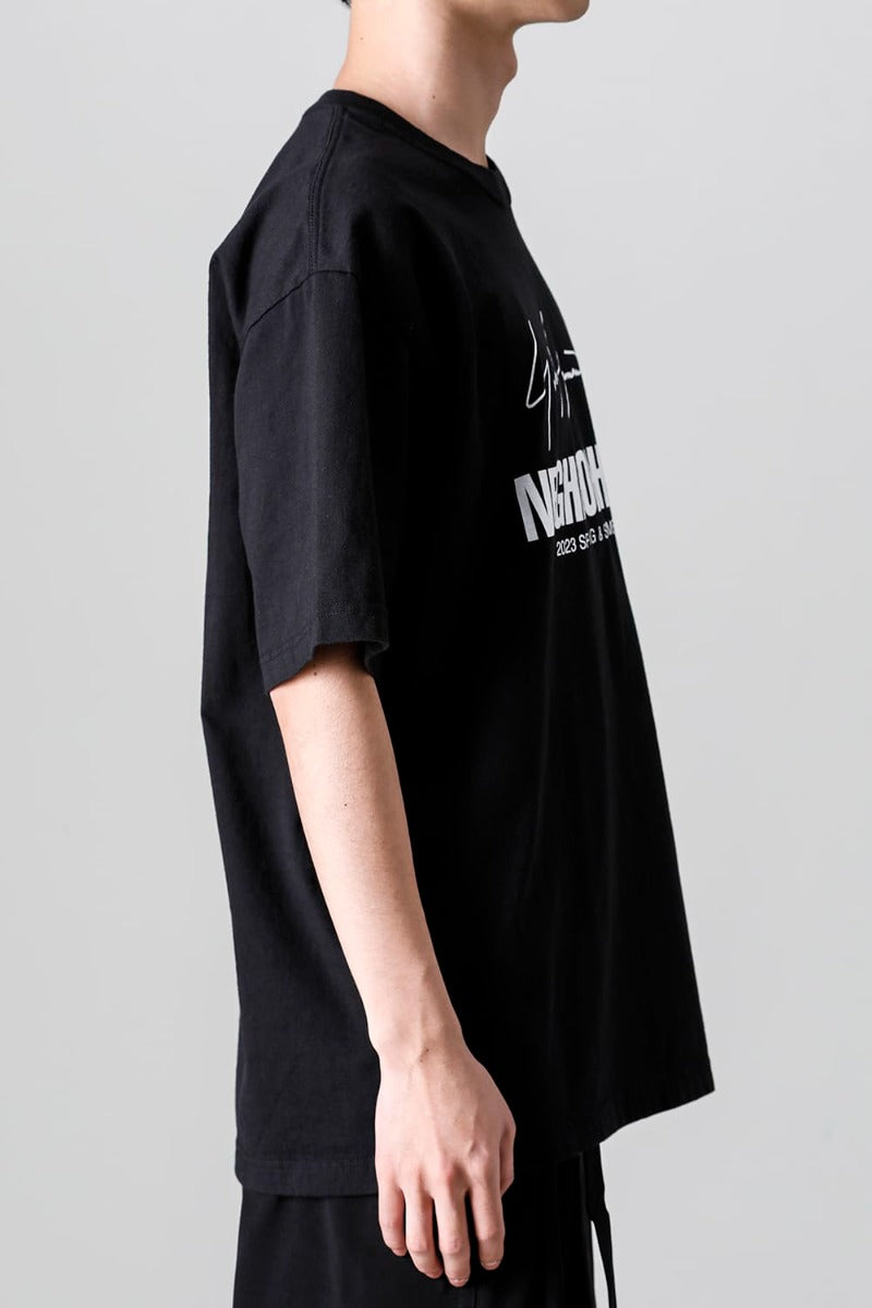 Crewneck Sleeve T-Shirts Black