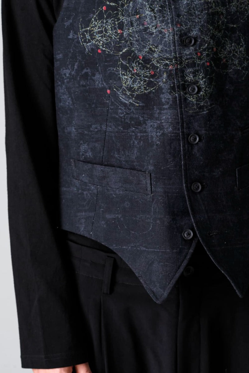 Indra Design Vest With Collar