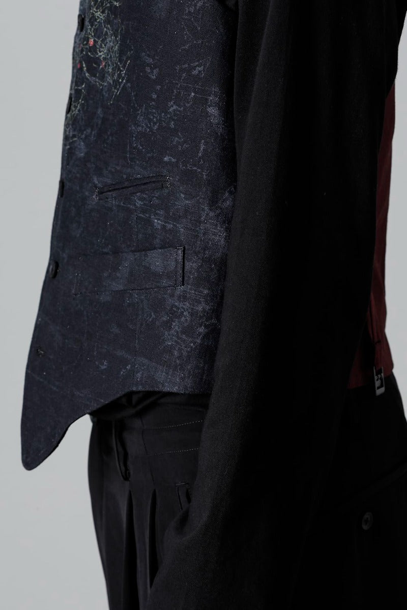 Indra Design Vest With Collar