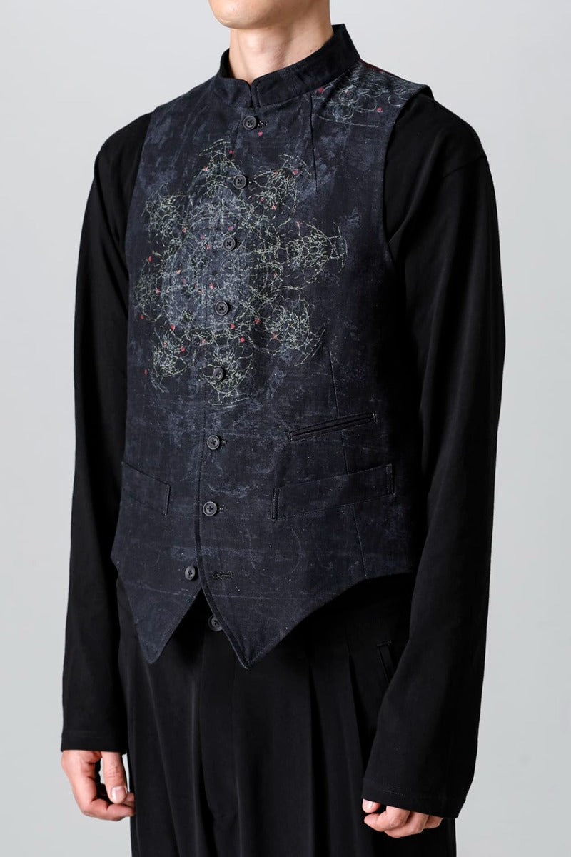 Indra Design Vest With Collar