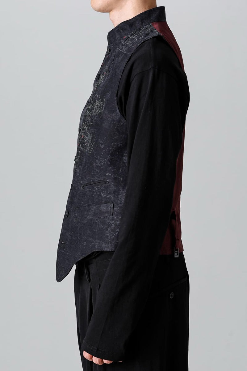 Indra Design Vest With Collar