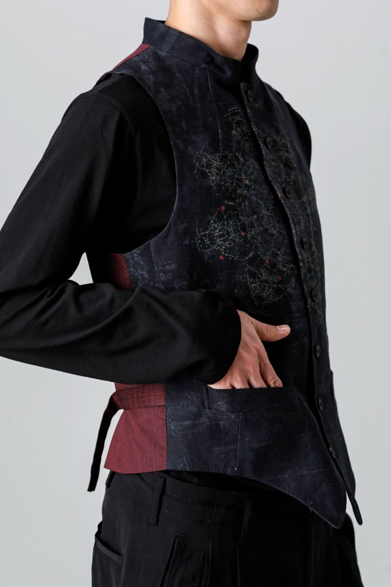 Indra Design Vest With Collar