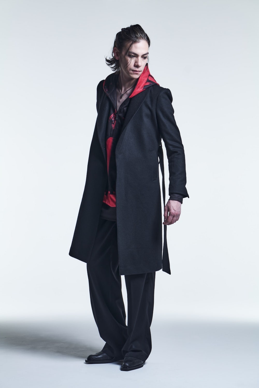 Shawl Collar Coat Black