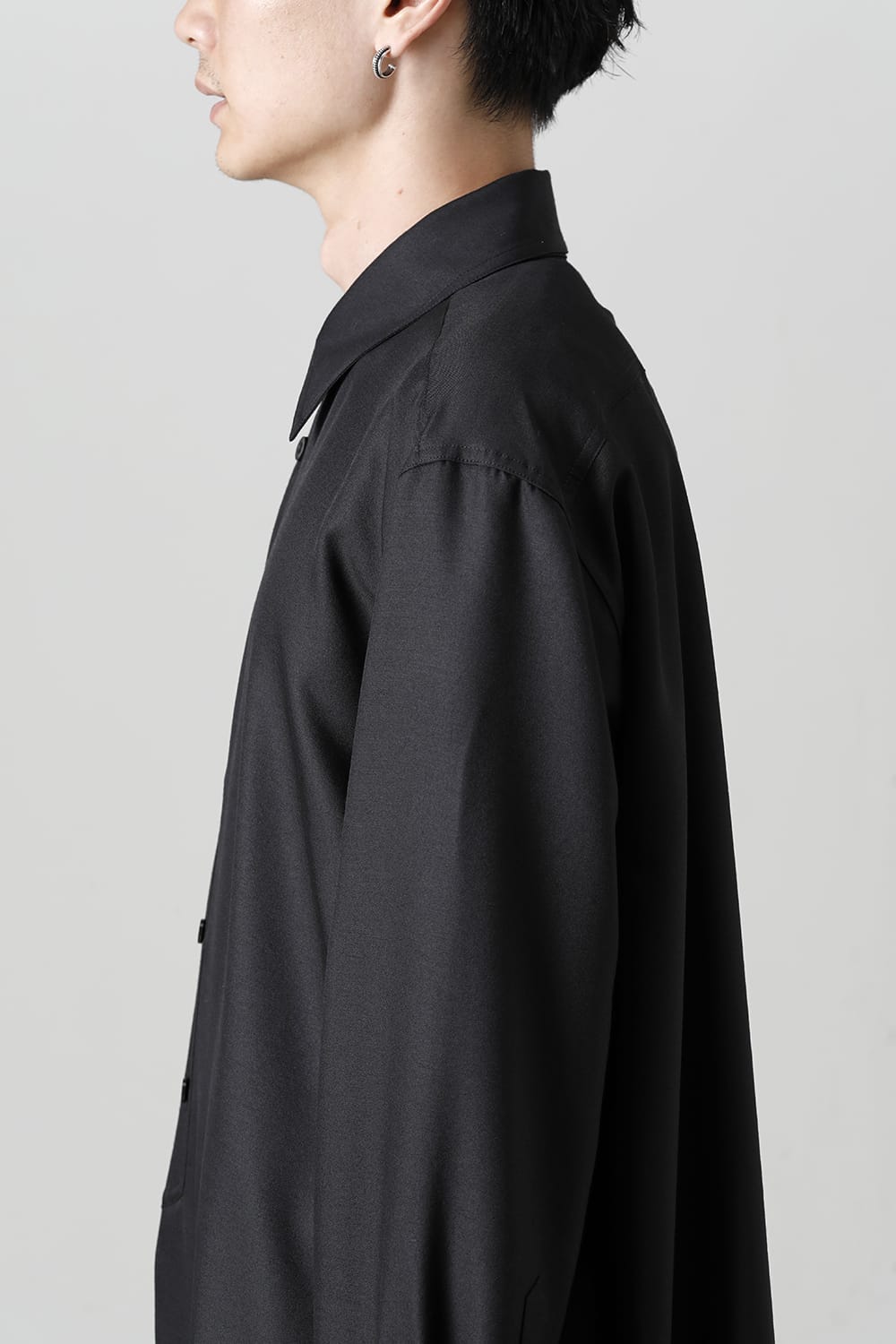 Middle Length Shirt Black