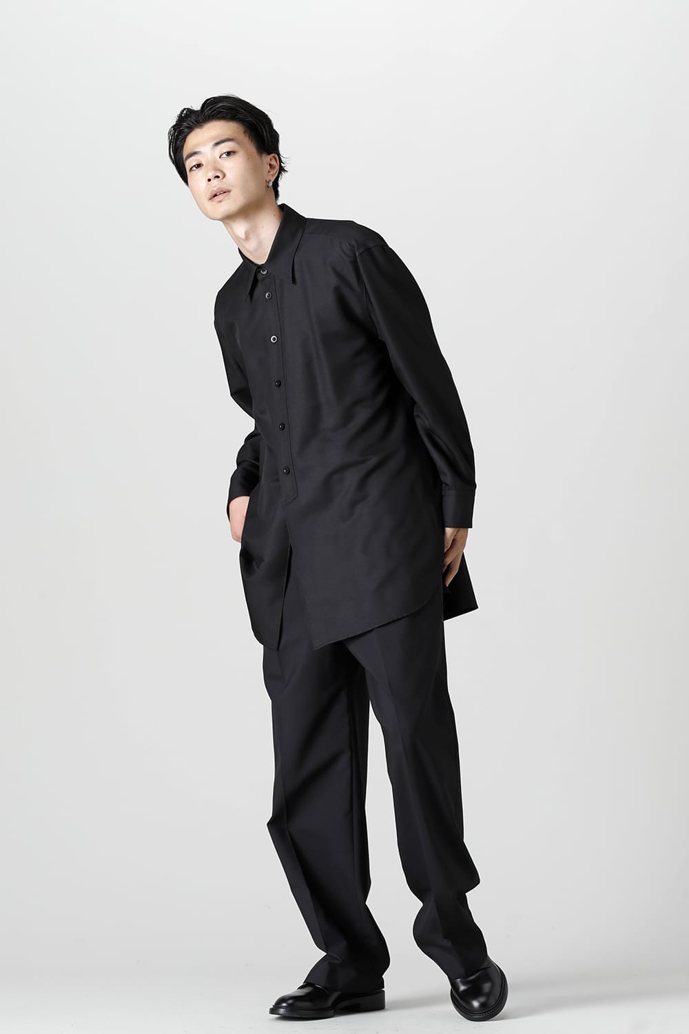 Middle Length Shirt Black