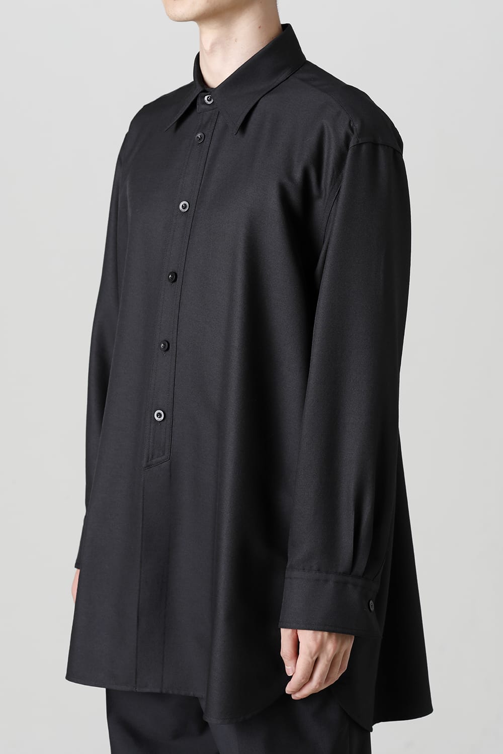 Middle Length Shirt Black
