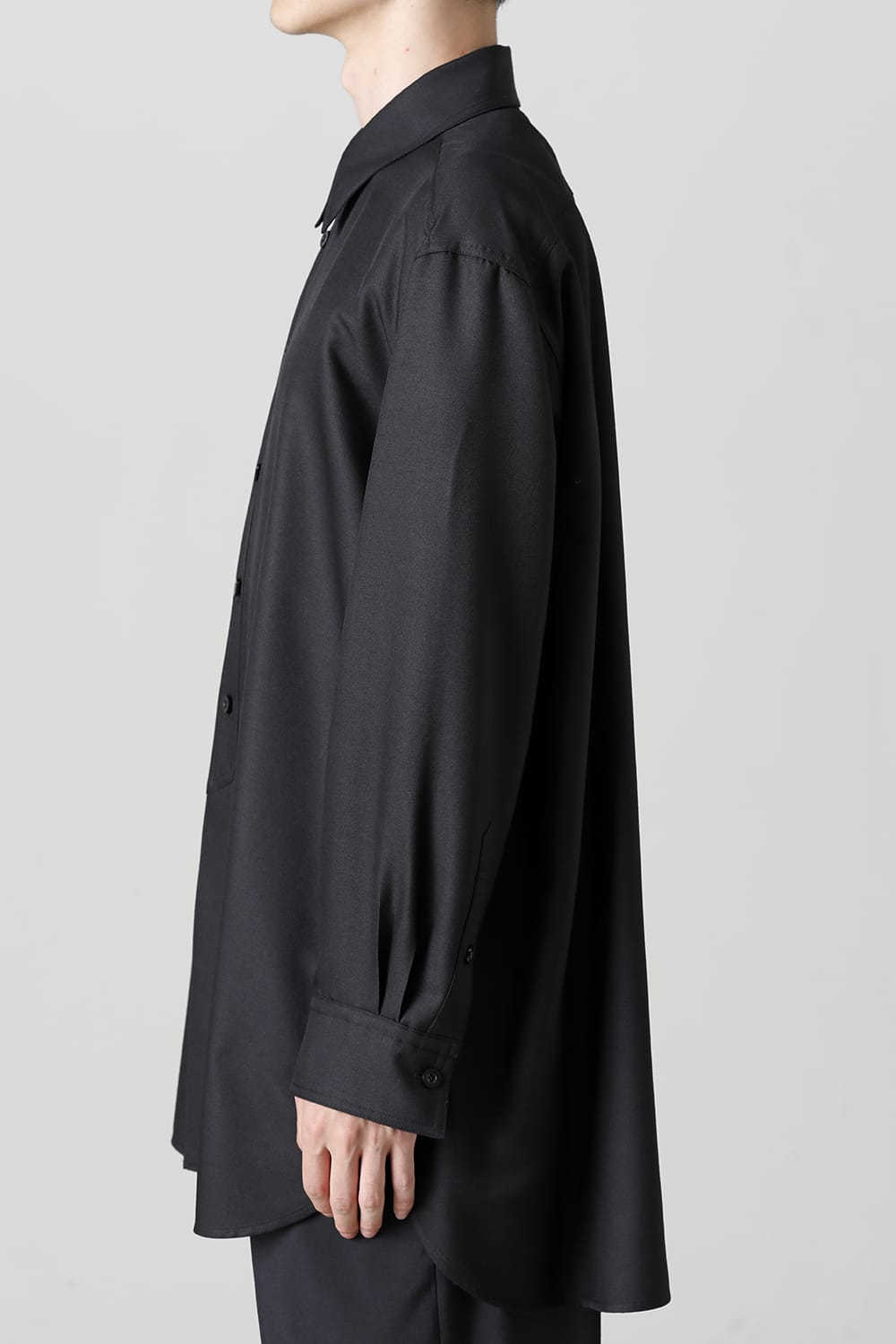 Middle Length Shirt Black