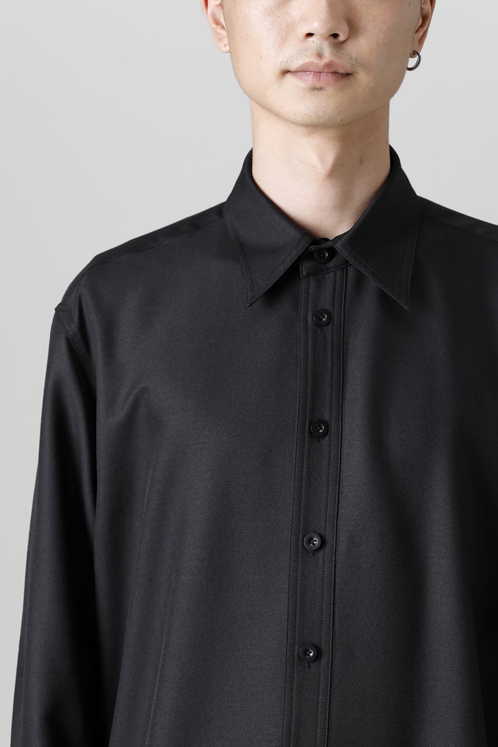 Middle Length Shirt Black