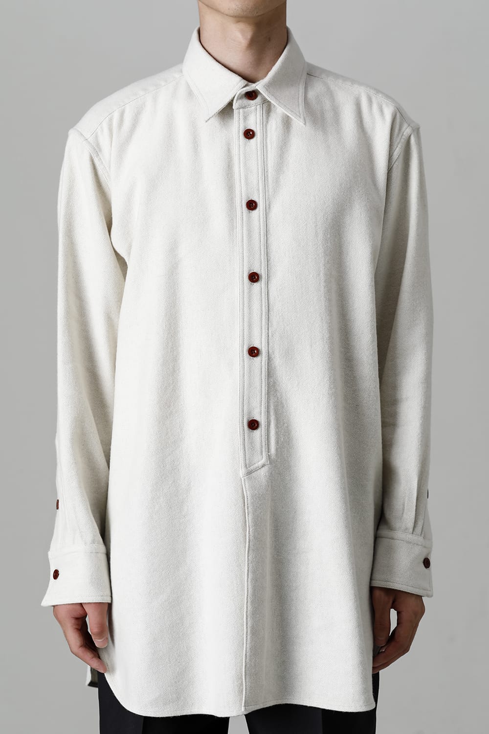 Middle Length Shirt Ivory