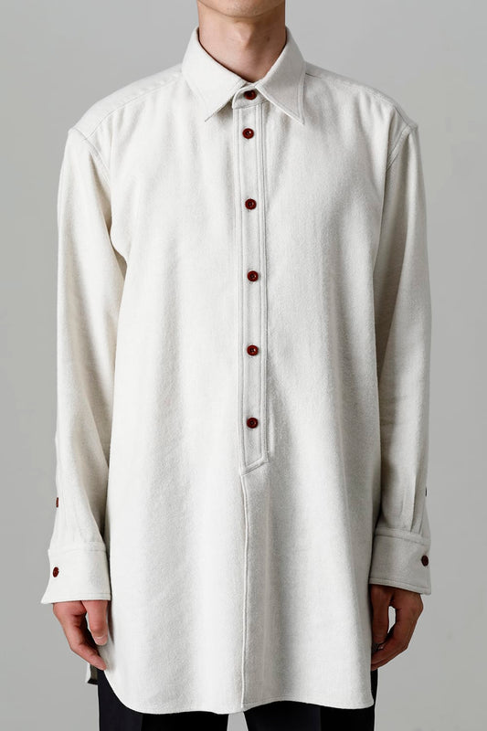 Middle Length Shirt Ivory