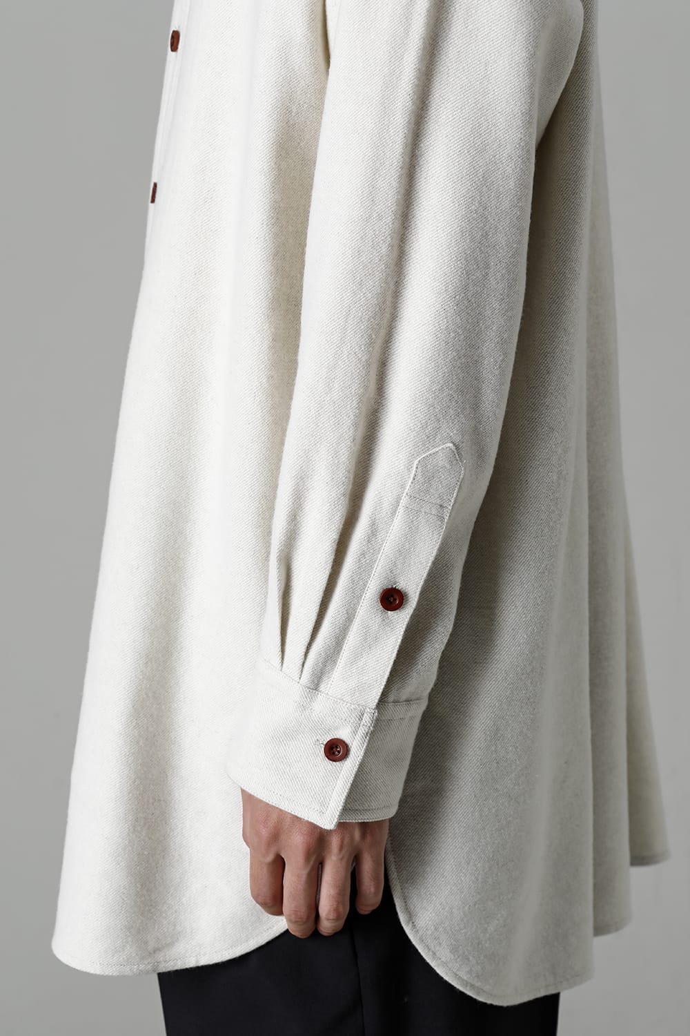 Middle Length Shirt Ivory