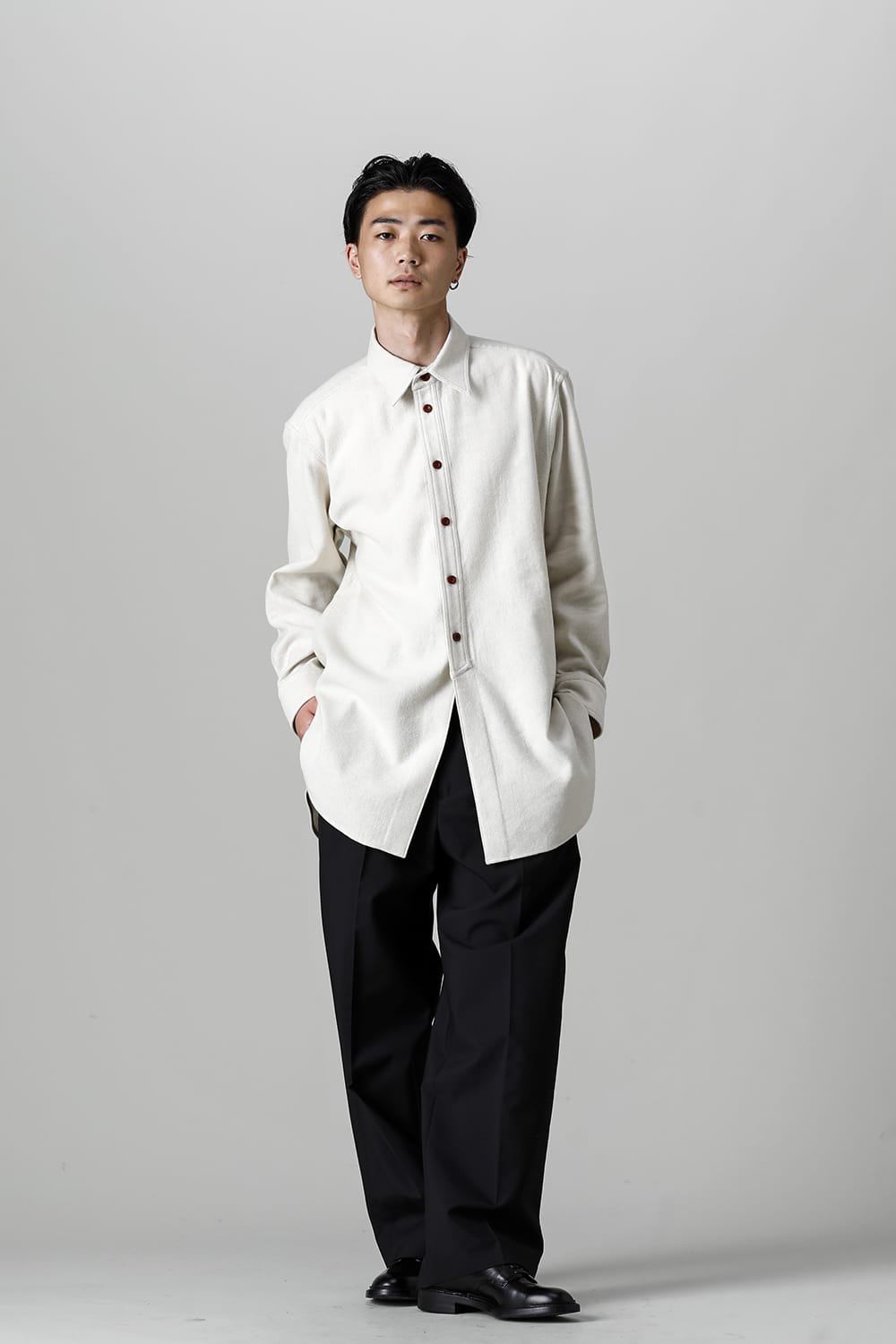 Middle Length Shirt Ivory