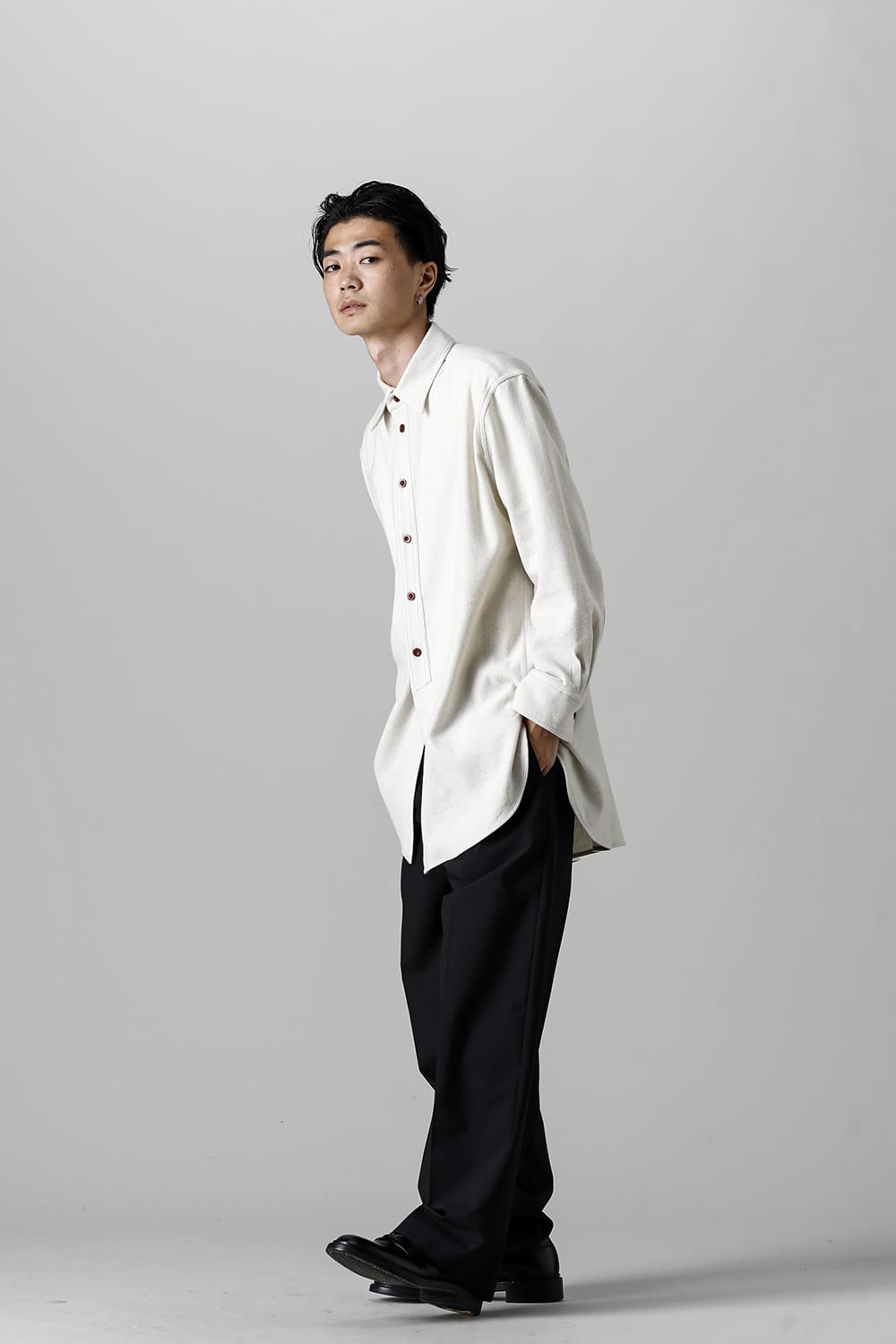 Middle Length Shirt Ivory