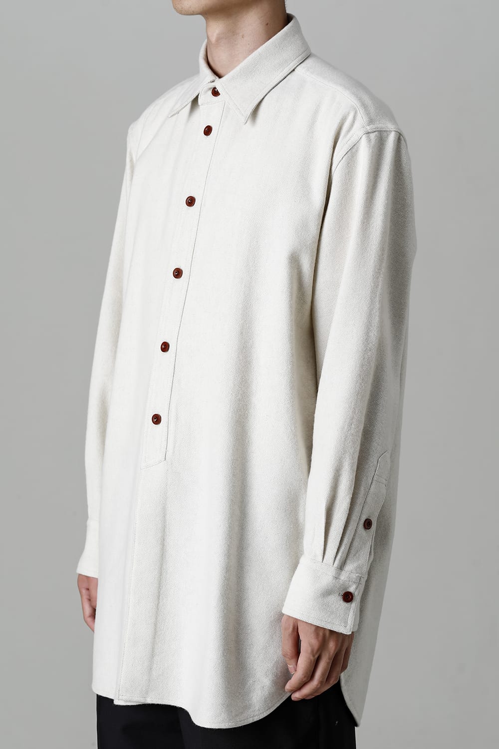 Middle Length Shirt Ivory
