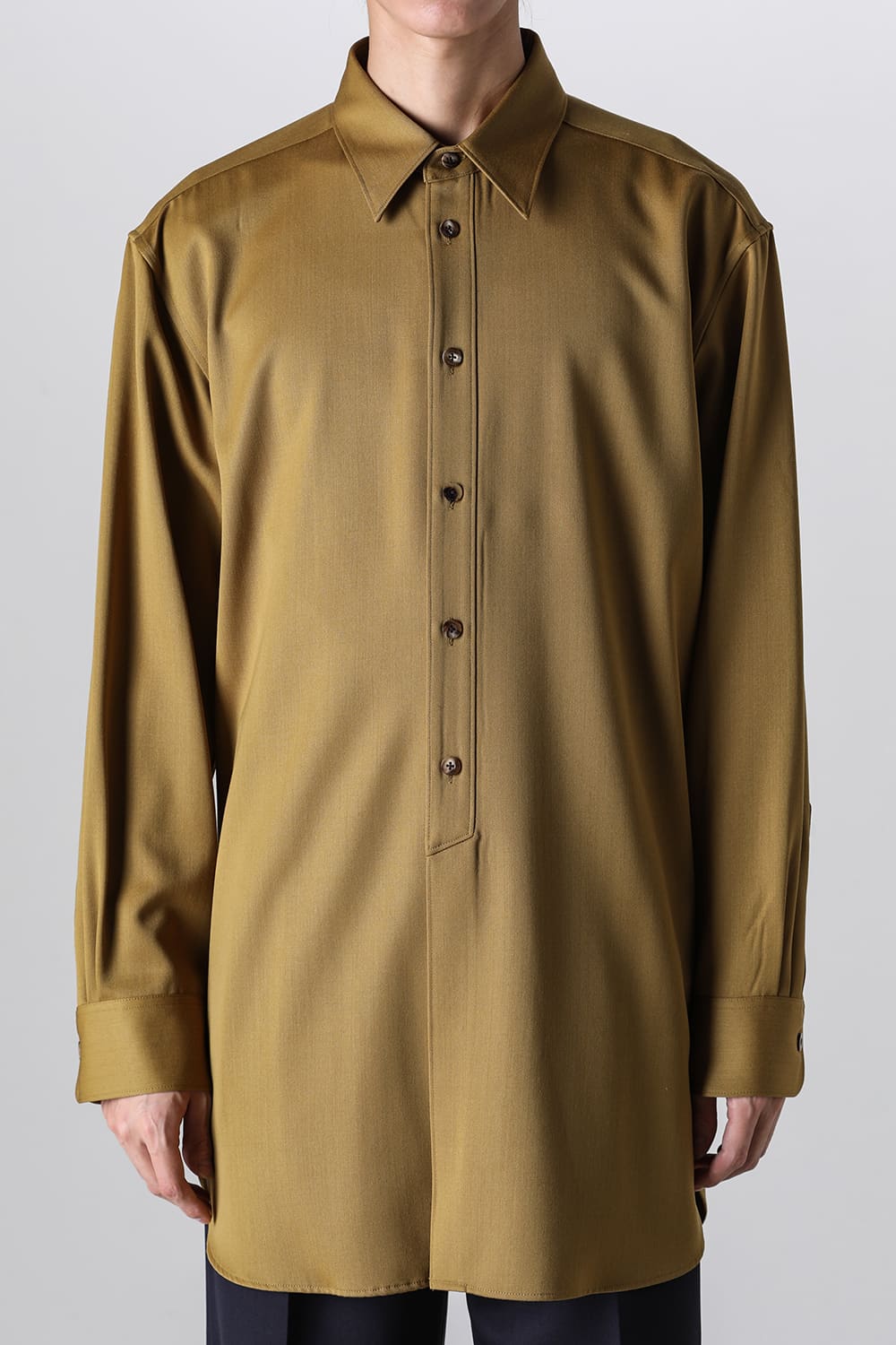 Middle Length Shirt Mustard