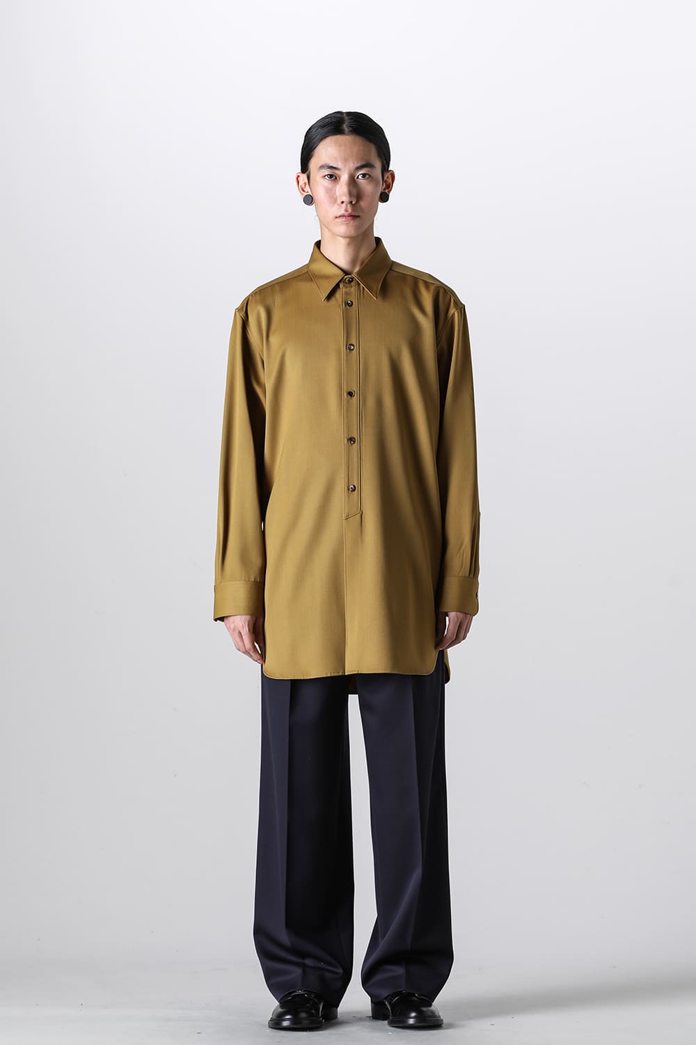 Middle Length Shirt Mustard
