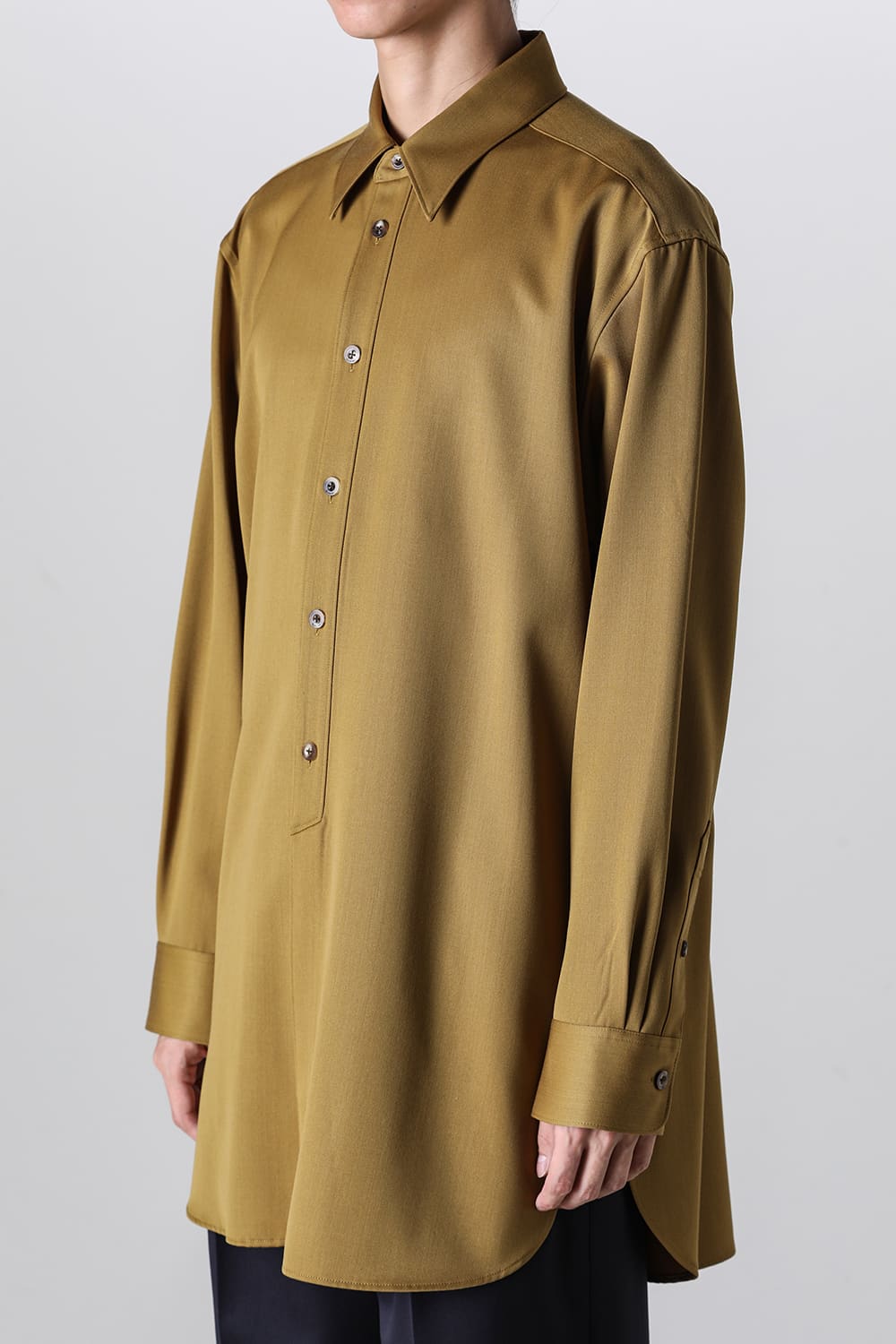 Middle Length Shirt Mustard