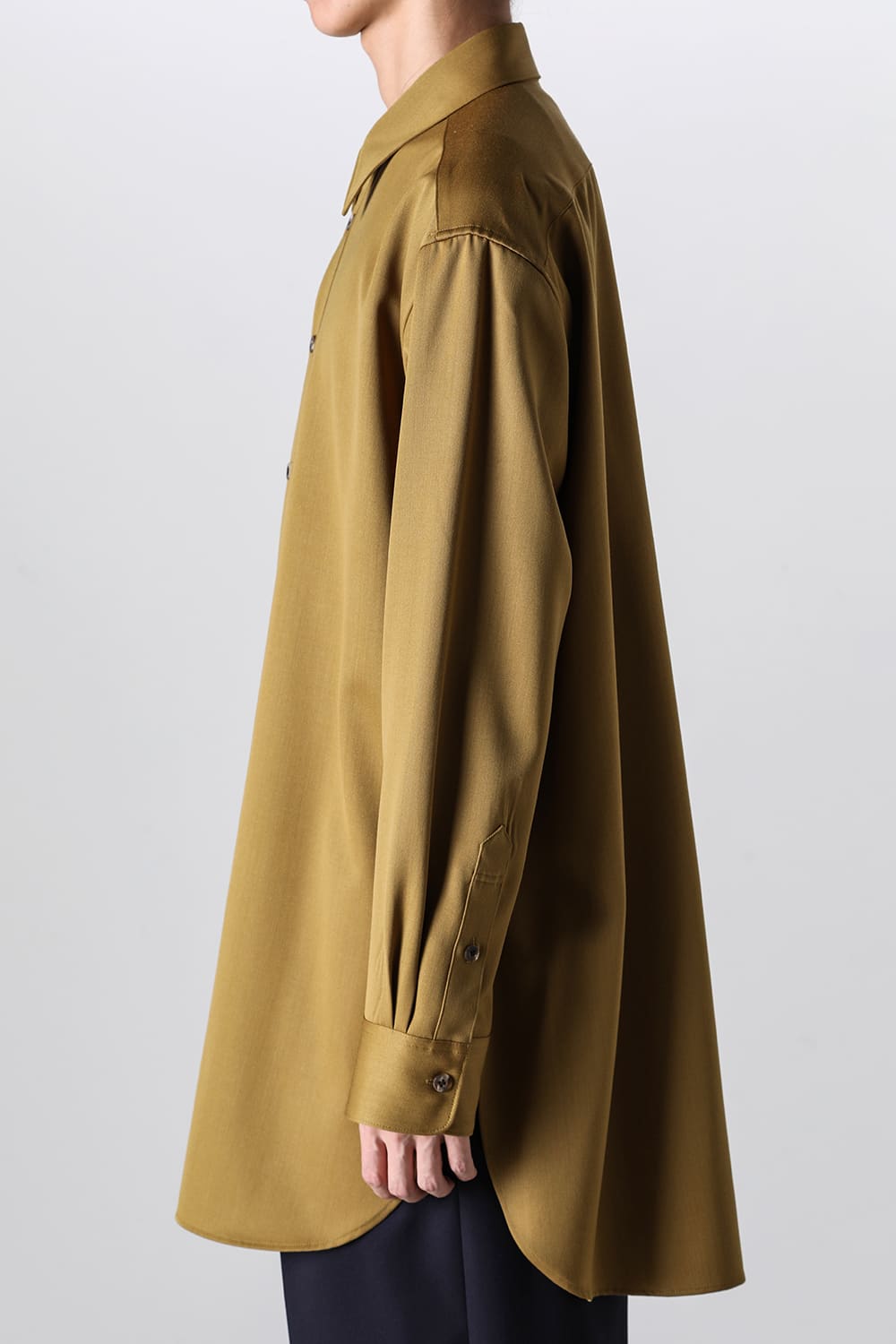 Middle Length Shirt Mustard