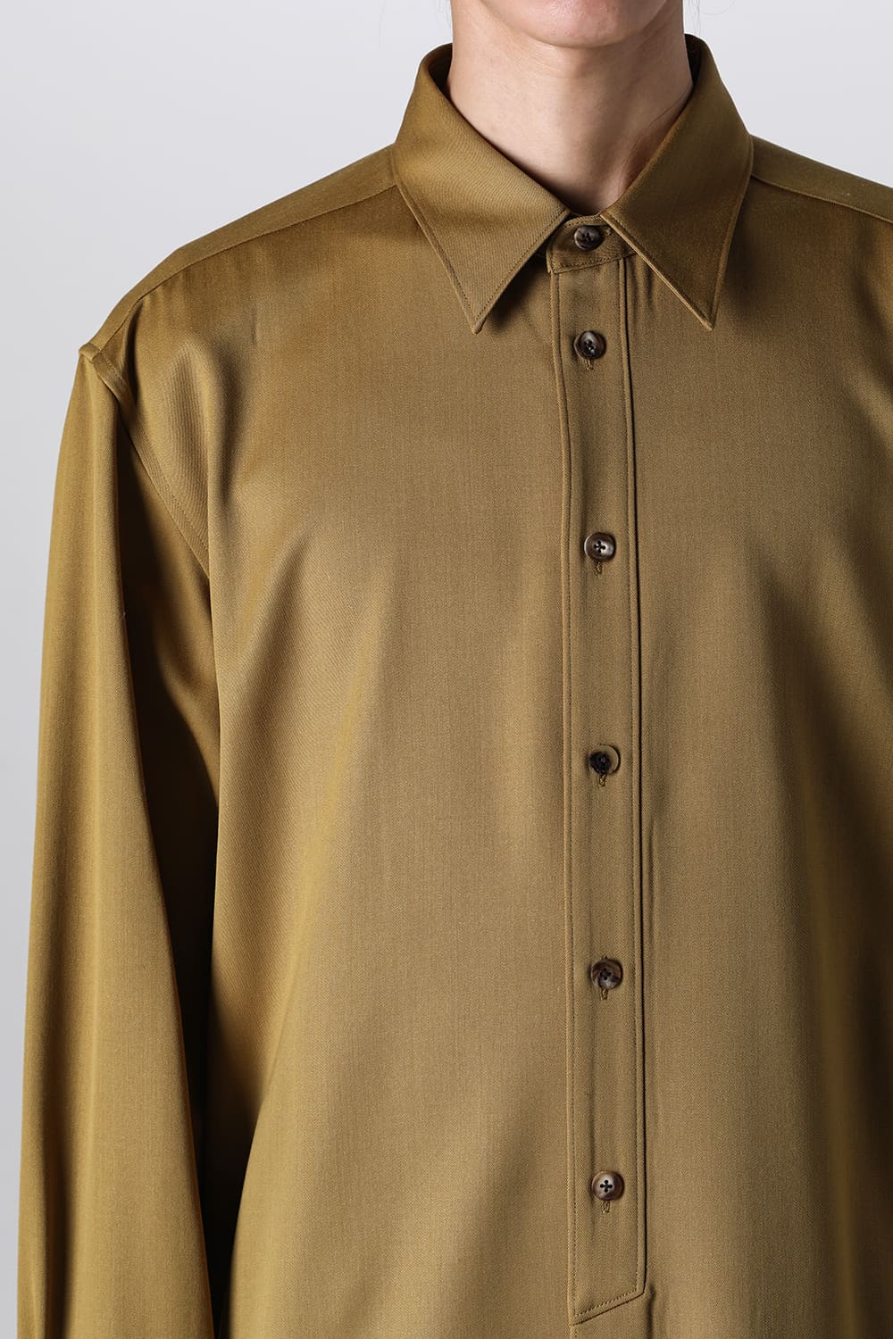 Middle Length Shirt Mustard