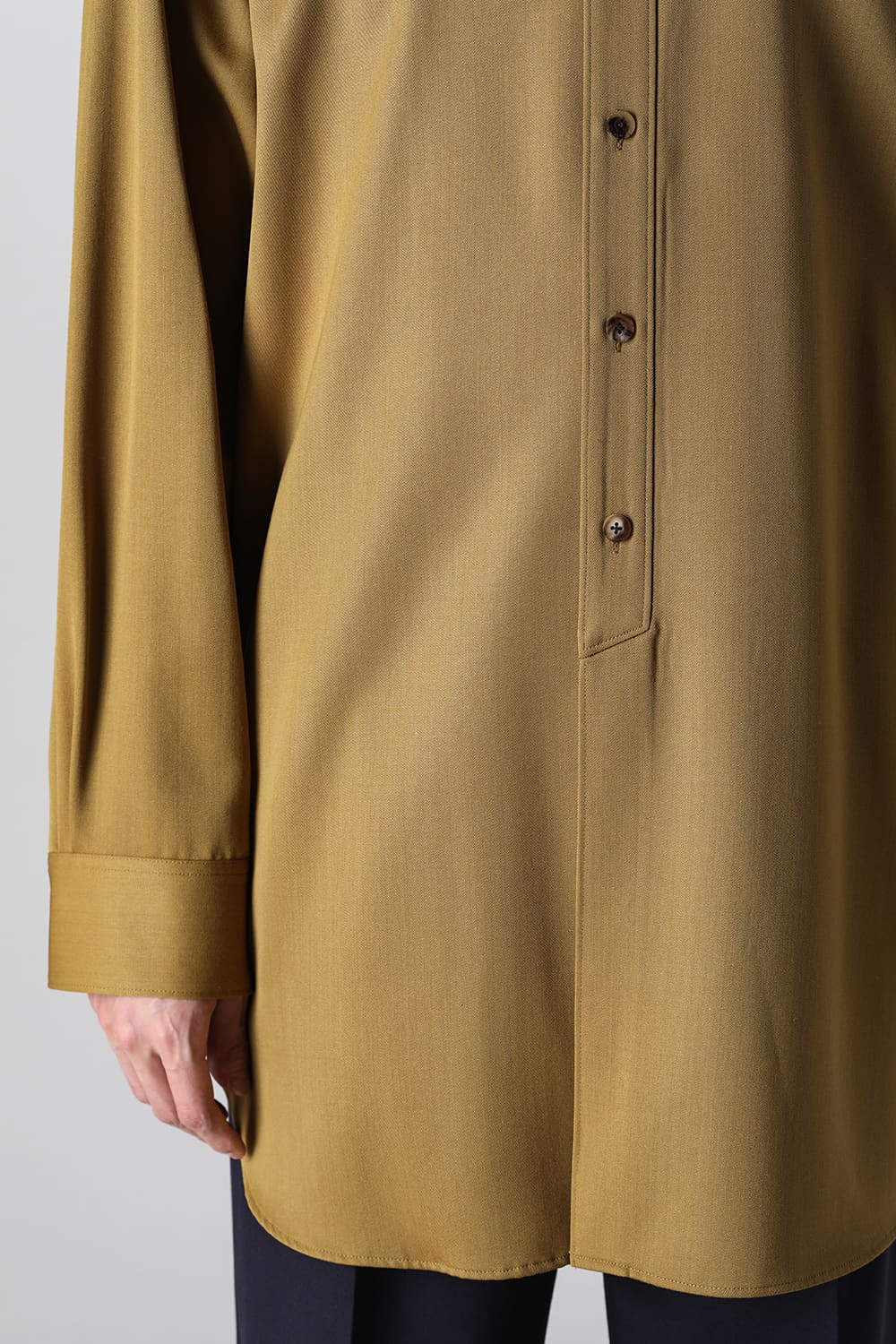 Middle Length Shirt Mustard