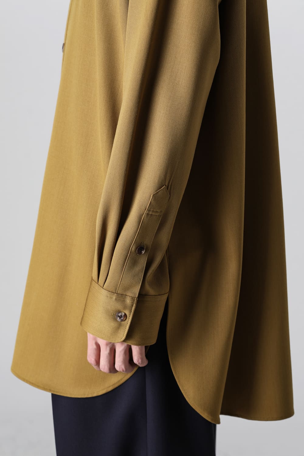 Middle Length Shirt Mustard