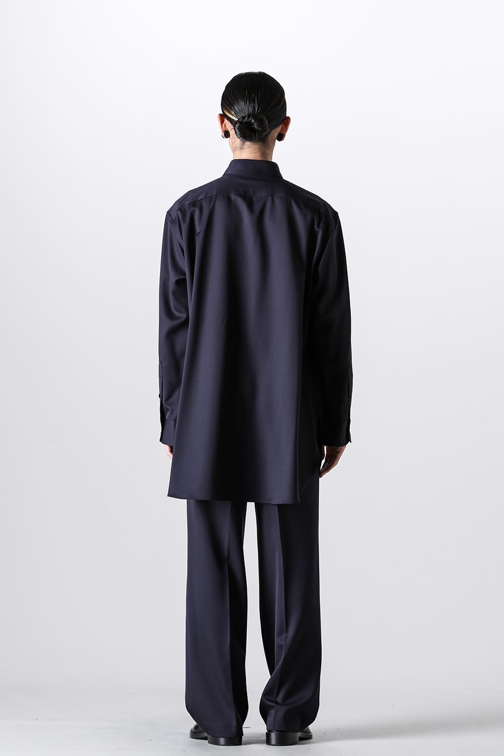 Middle Length Shirt Navy