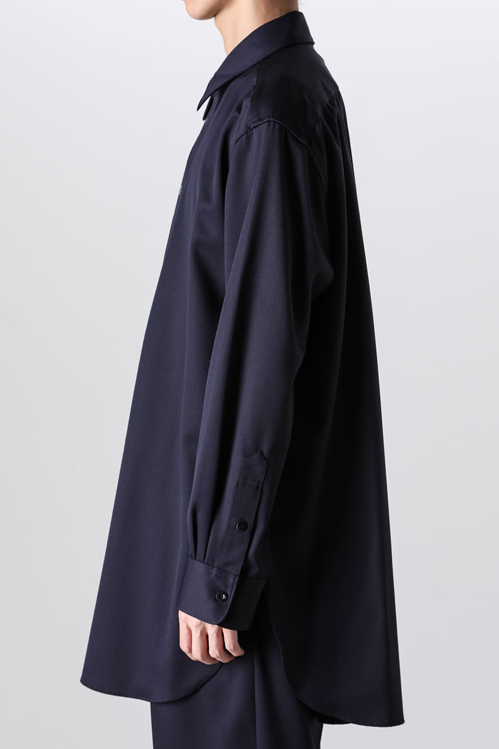 Middle Length Shirt Navy