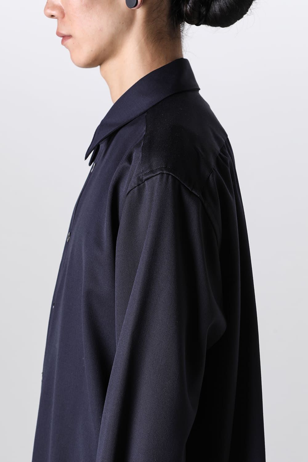 Middle Length Shirt Navy